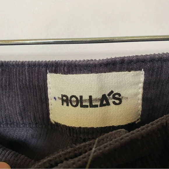 NWT Free People Rolla's East Coast Flare Pants Cord Jeans Purple - Picture 5 of 5